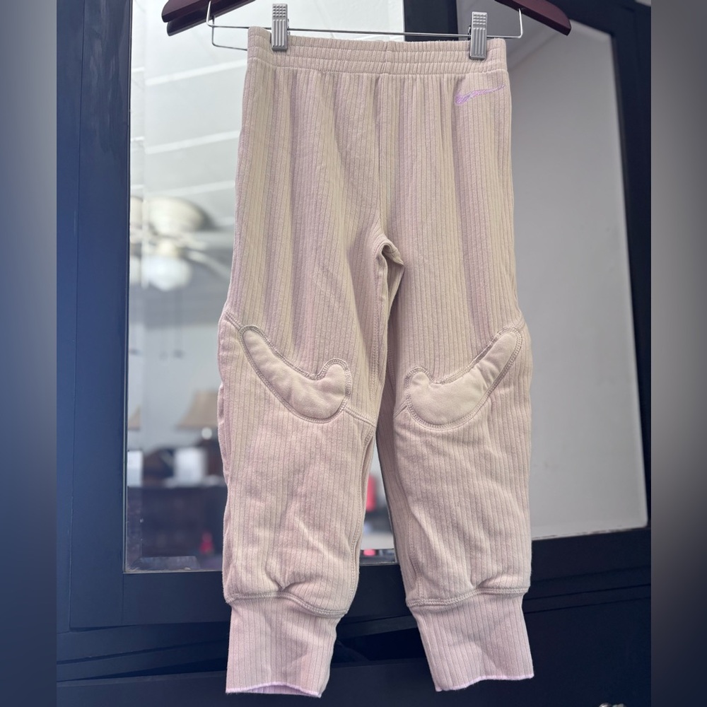 Nike Kids Beige Ribbed Sweatpants